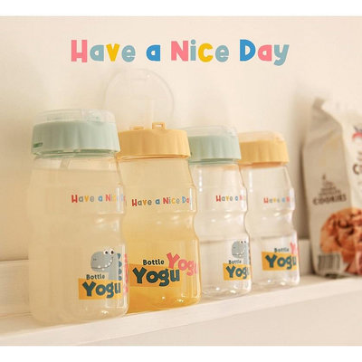 Komax Yoguyogu 管水壺 460 毫升可愛的水桶水壺兒童奶瓶兒童管瓶-寶藏包包