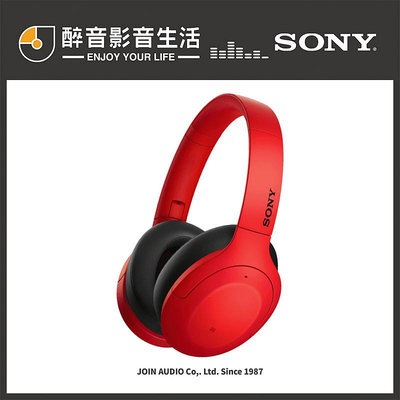 【醉音影音生活】Sony WH-H910N (紅色) 無線藍牙降噪耳罩式耳機.觸控/App/35H/藍牙5.0.公司貨