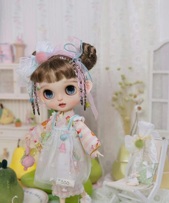 Blythe娃衣 小布娃衣 兔芽梨子 粉色梨菓子 🌸 粉色和服11點