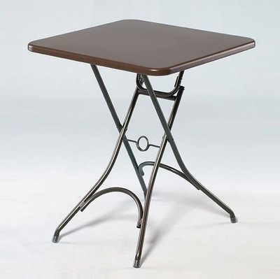 【KA325-2】2×2尺方形戶外折桌(咖)