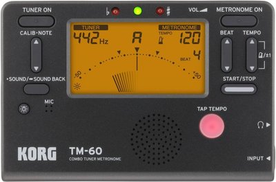 ♪ 后里薩克斯風玩家館 ♫『KORG TM-60 電子調音器+節拍器』黑/ 白