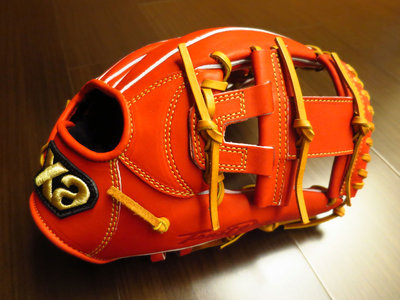 {圓圓小舖} 全新日製硬式 日本製XANAX(XA)金標最高等級 TRUST 棒壘球手套小牛皮內野手套內野類工字開指紅色
