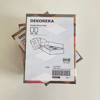 《現貨》【IKEA】DEKORERA 德科雷 撲克牌 菱形（桌遊，訓練孩子的記憶力）