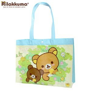 San-X 懶懶熊 拉拉熊 Rilakkuma 手提袋 游泳包 防水包 手提包 購物袋 大容量 水藍色 日本代購