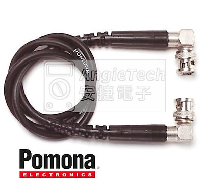 含稅價 Pomona 4276-C-12 BNC 公頭直角連接器電纜 帶模壓成型應力消除件 安捷電子  (預購商品)