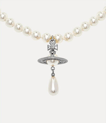【現貨】代購Vivienne Westwood 薇薇安西太后珍珠項鏈Choker別針土星水滴