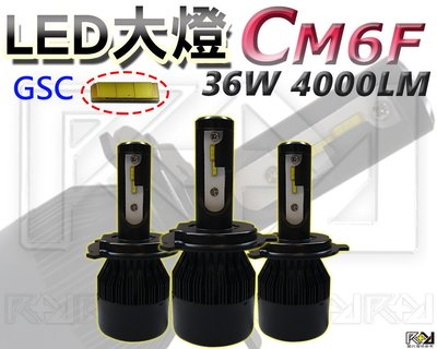 ⚡R+R⚡LED 大燈 CM6F 36W 4000LM 左右發光+遮光罩設計 GTR CUXI RSZ 忍者 悍將系列可