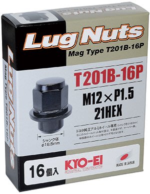 【翔浜車業】KYO-EI MAG TYPE LUG NUT T201B-16P TOYOTA原廠鋁圈專用鍛造螺帽組(16