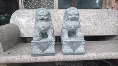 『石夫的家』石雕石獅北京獅北獅41公分青斗石雕刻