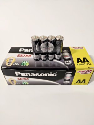 【Panasonic 國際牌】錳乾電池  黑色3號 1.5V 規格:AA   (4入)