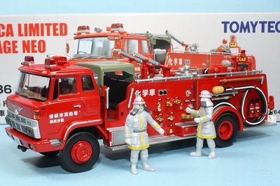 八田元氣小棧:日版－消防署 TOMICA NEO TLV-N36a 日野KB324型 化學消防車 1/64