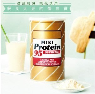 松柏 日本MIKI大豆蛋白95 含大豆異黃酮 含植物性蛋白質 475g/罐 日本MIKI三基公司