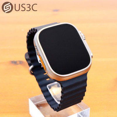 【US3C-板橋店】公司貨 Apple Watch Ultra 1 49mm LET T1 鈦金屬錶殼+午夜色海洋錶帶 穿戴裝置 蘋果手錶 原廠保固內