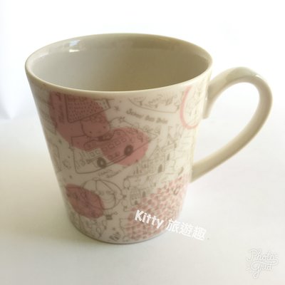 [Kitty 旅遊趣] 日本製 Hello Kitty 馬克杯 咖啡杯 凱蒂貓 水杯 陶瓷杯 飲料杯 粉色