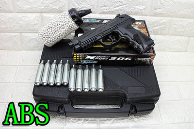台南 武星級 WG306 貝瑞塔 手槍 M9A1 CO2槍 海豚版 ABS + CO2小鋼瓶 + 奶瓶 + 槍盒( M9