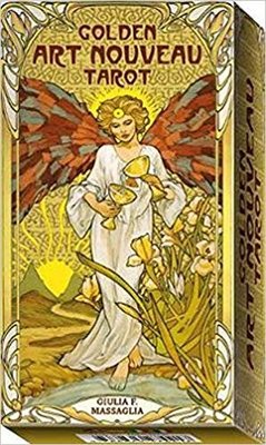 【預馨緣塔羅鋪】現貨正版黃金新藝術塔羅Golden Art Nouveau Tarot(全新78張)
