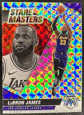 NBA 球員卡 Lebron James 2020-21 Mosaic Stare Masters Mosaic 亮面