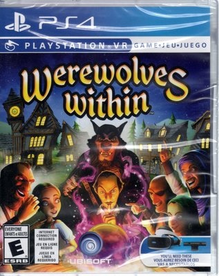 PS4遊戲 VR 我是狼人 Werewolves Within  英文版 【板橋魔力】
