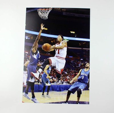 【預購】-NBA籃球球星 德裡克羅斯Rose 玫瑰 《海報》 42公分*29公分(一套8張) 房間裝飾生日禮物hb0298