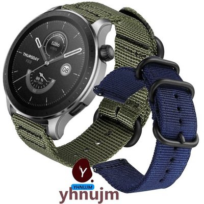 Amazfit GTR 4 智慧手錶 錶帶 尼龍 編織可調節 運動手鍊 華米 GTR4 尼龍錶帶 替換手腕帶 配件