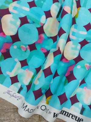 美國 進口 布料freespirit fabrics 數位不規則圈圈棉布(幅寬110cm)一尺/140元