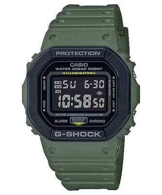 CASIO手錶公司貨G-SHOCK軍事武裝風DW-5610SU-3 綠色 DW-6900
