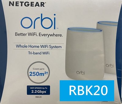 *詢價有優惠/公司貨附發票* NETGEAR Orbi Micro (RBK20) 三頻 含主機/衛星各一