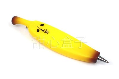 ☆貝貝日本雜貨☆日本㊣版 香蕉先生 banana 香蕉 造型 立體 原子筆 油性筆 黑筆 非自動筆 學生必備