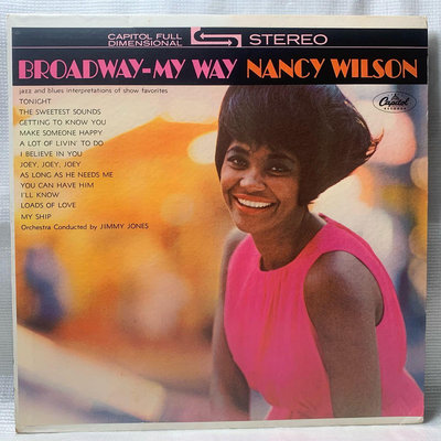 美國爵士女伶-南希威爾森-百老匯~我的風格 二手專輯黑膠(美國版）Nancy Wilson - Broadway – My Way Album Vinyl