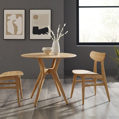 💓好市多代購💓 Greenington Cassia 竹製餐椅兩件組 小麥色 約寬49X深56X高79公分