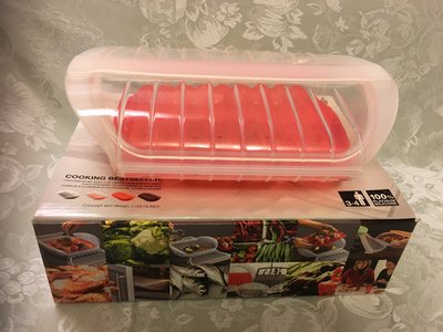 二手西班牙餐廚品牌LEKUE  附濾盤蒸煮盒(M)