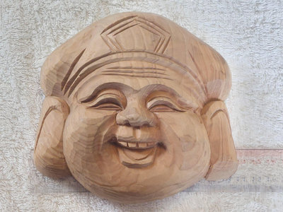 福神(6)~檜木雕刻~最寬約13.5cm~擺飾.裝飾