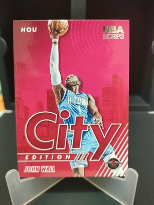 2021-22 Panini NBA Hoops City Edition Insert JOHN WALL Houston Rockets NO.13