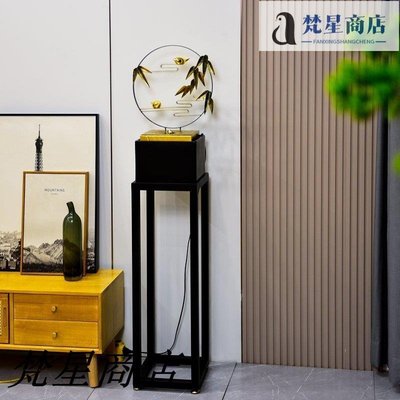 【熱賣精選】創意現代新中式流水擺件客廳電視柜裝飾品循環輕奢噴泉水景風水輪