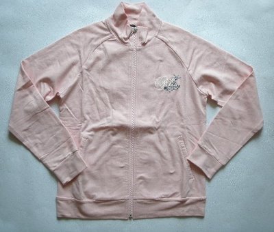 義大利品牌〔FILA 〕女粉色立領針織外套(編號0639) ~M