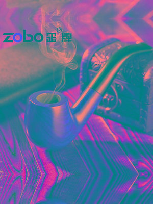 ZOBO正牌煙斗 檀木手工彎式煙絲煙斗過濾煙嘴 木質迷你型過濾煙具