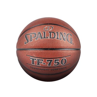 促銷打折 斯伯丁籃球官方旗艦店TF-750【專業比賽用球】pu籃球7號74-527Y