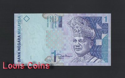 【Louis Coins】B1056-MALAYSIA-ND (1998)馬來西亞紙幣,1 Ringgit(1145)