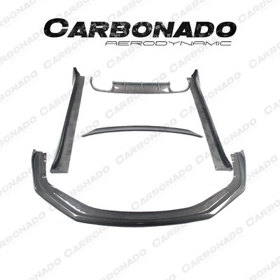 Carbonado 保時捷Carrera 4 4S 991.2改裝碳纖維前下巴側裙后唇尾翼 /請議價