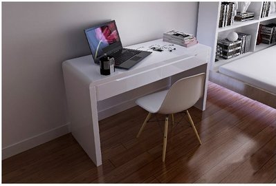 🏆🏆熱賣款🏆🏆設計師復刻版現代風書桌 （白色鋼琴烤漆）寫字台 家用台式辦公電腦桌 加厚寫字桌