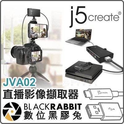 數位黑膠兔【 298 J5 create 直播 影像擷取器 JVA02 擷取卡 】 HDMI 監聽 混音 相機 電腦