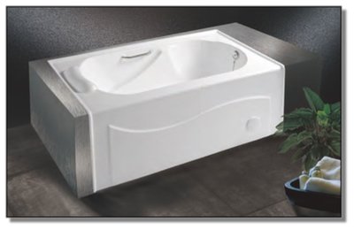 【阿貴不貴屋】 摩登衛浴 SL-6275C 壓克力浴缸 附扶手 雙牆面 浴缸 (左)右排水 150*73*48cm