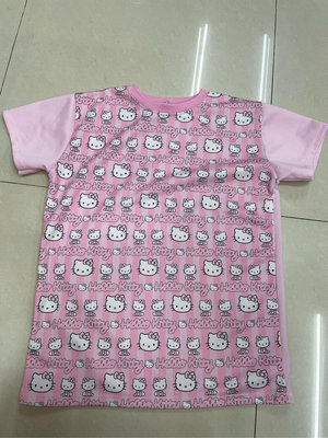 二手 Hello Kitty KT貓 上衣 短袖T恤 粉紅色 S號 M號 女裝 古著 衣服