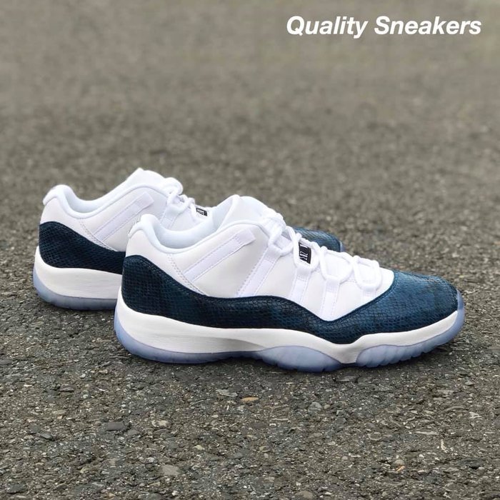 jordan retro 11 low blue snakeskin