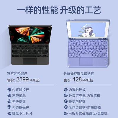 現貨熱銷-2021新款ipad鍵盤適用蘋果pro保護殼11寸平板air4保護套10.9帶筆槽10.5/10.2觸控全包8