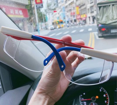日本🇯🇵防疫防飛沫防病毒病菌護目鏡👍除了醫療口罩N95，護目鏡非常必要，大人都會不小心摸臉了更別說小孩，旅遊搭機群聚易被感染要裝備好，未雨綢繆先自留