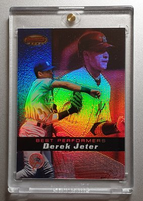 洋基隊長 看板球星 Derek Jeter 2000 Bowman Best 金屬質感 早期超美亮面卡~~
