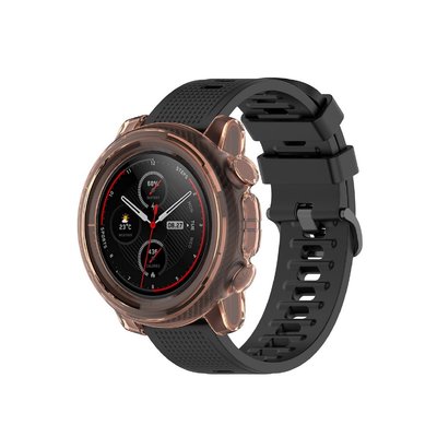 新品 適用華米Amazfit stratos 3手錶保護殼  A1928防塵防摔運動手錶錶殼 透明TPU半包保護套