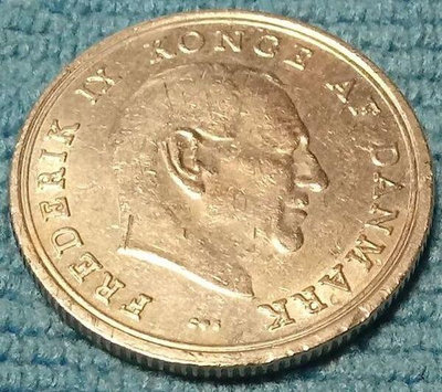 丹麥 KM#851.1 1971 1 Krone