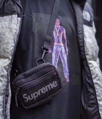 全新正品 Supreme 2020ss Waist Bag Shoulder Bag 網眼 小腰包 側背包 斜背包